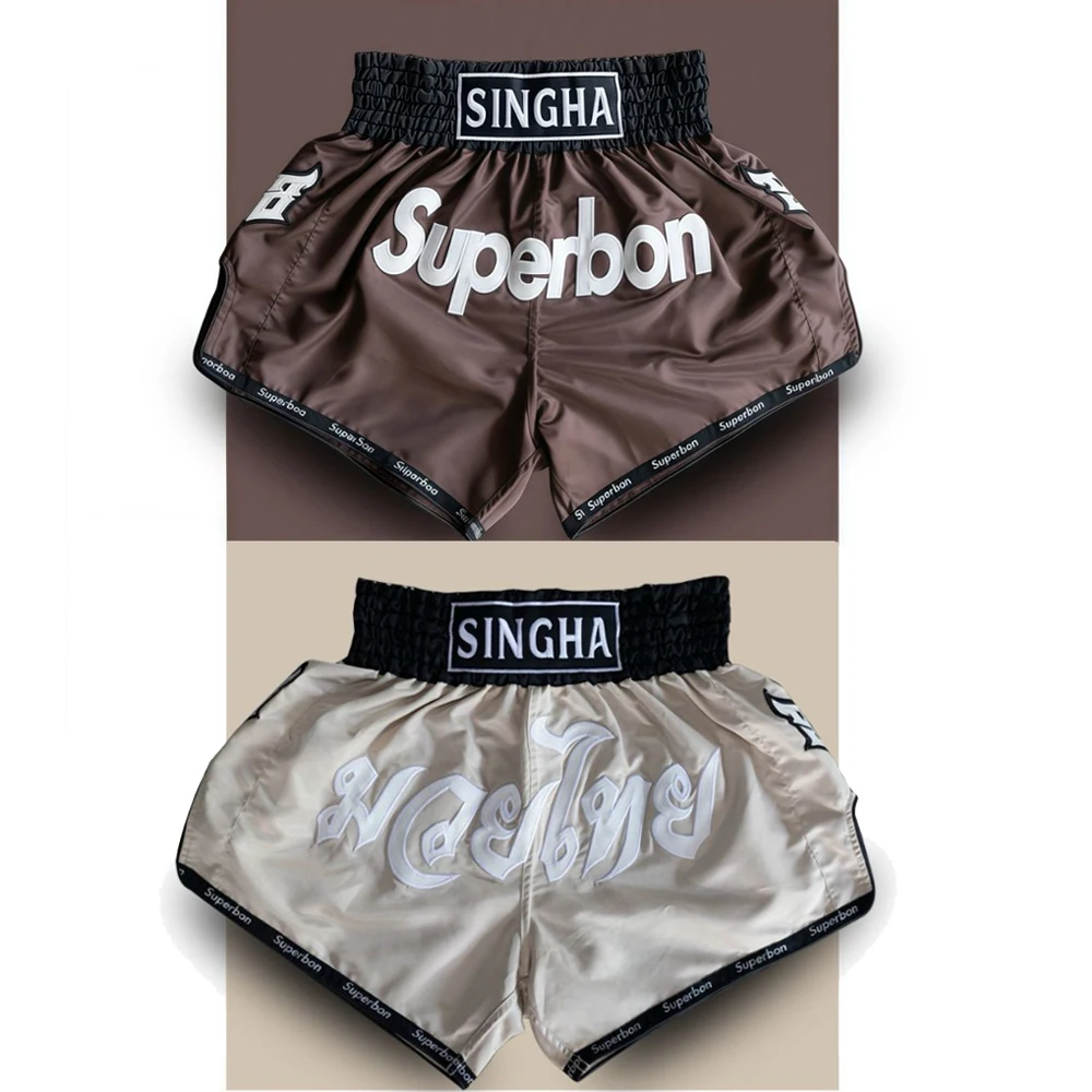 Superbon-MMA Muay Thai Shorts Boxing MMA Fighting Training Professional Unisex Custom Sports Trainning & Exercise Shorts