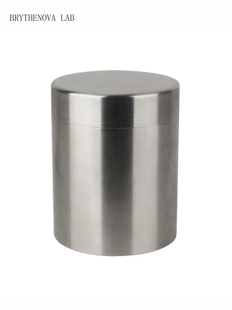 304 Stainless Steel Tea Canister 400ml-Air Tight Screw Food Lid Storage Container for Coffee Spices Durable Anti-moisture Design