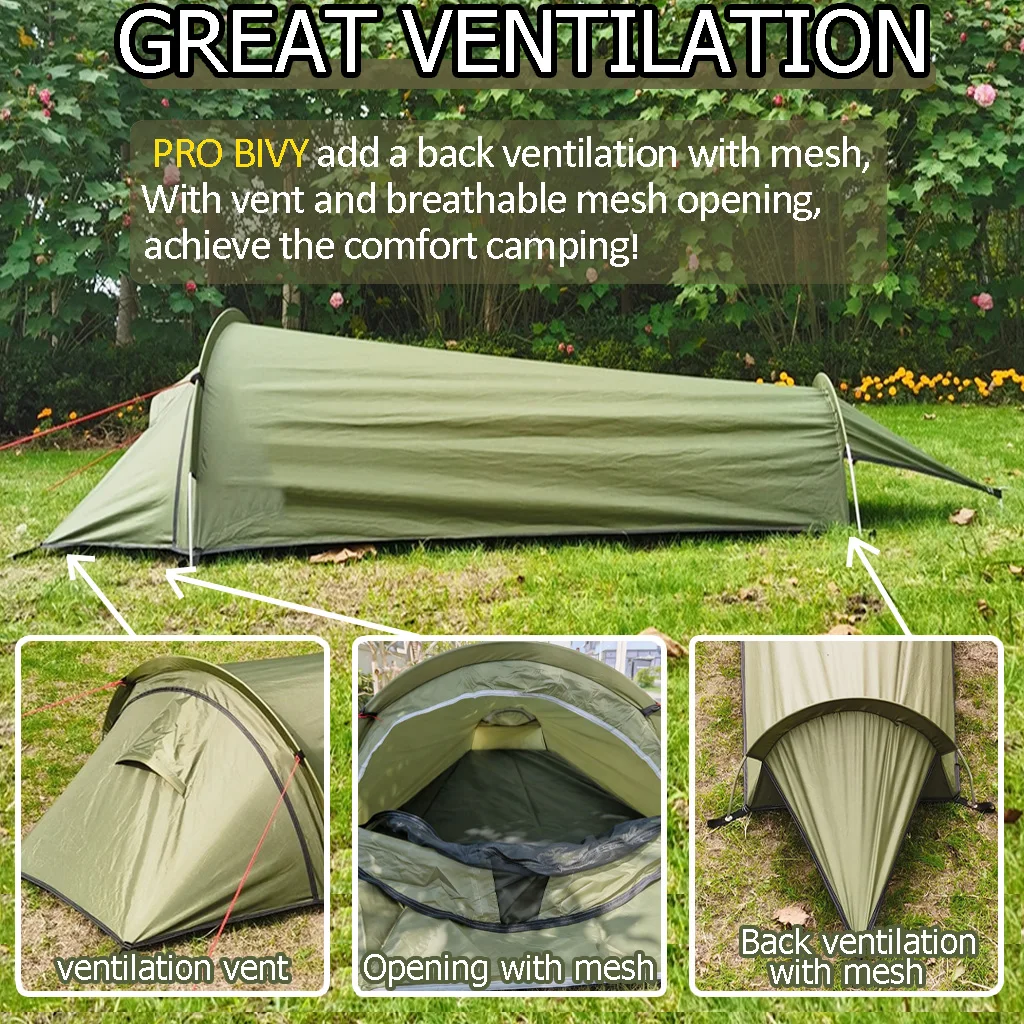 Free Shipping-Ultralight Tent  - Ultralight Bivy Tent 1 Person Waterproof recension och pris