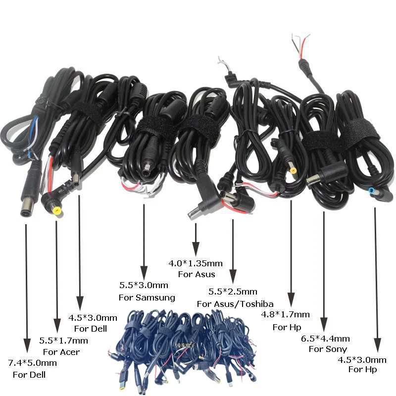 Power Connector Of Jack Charger Power Plug Plug Plug Plug Plug For Samsung Hp Dell Sony Toshiba Asus Acer Lenovo Cable