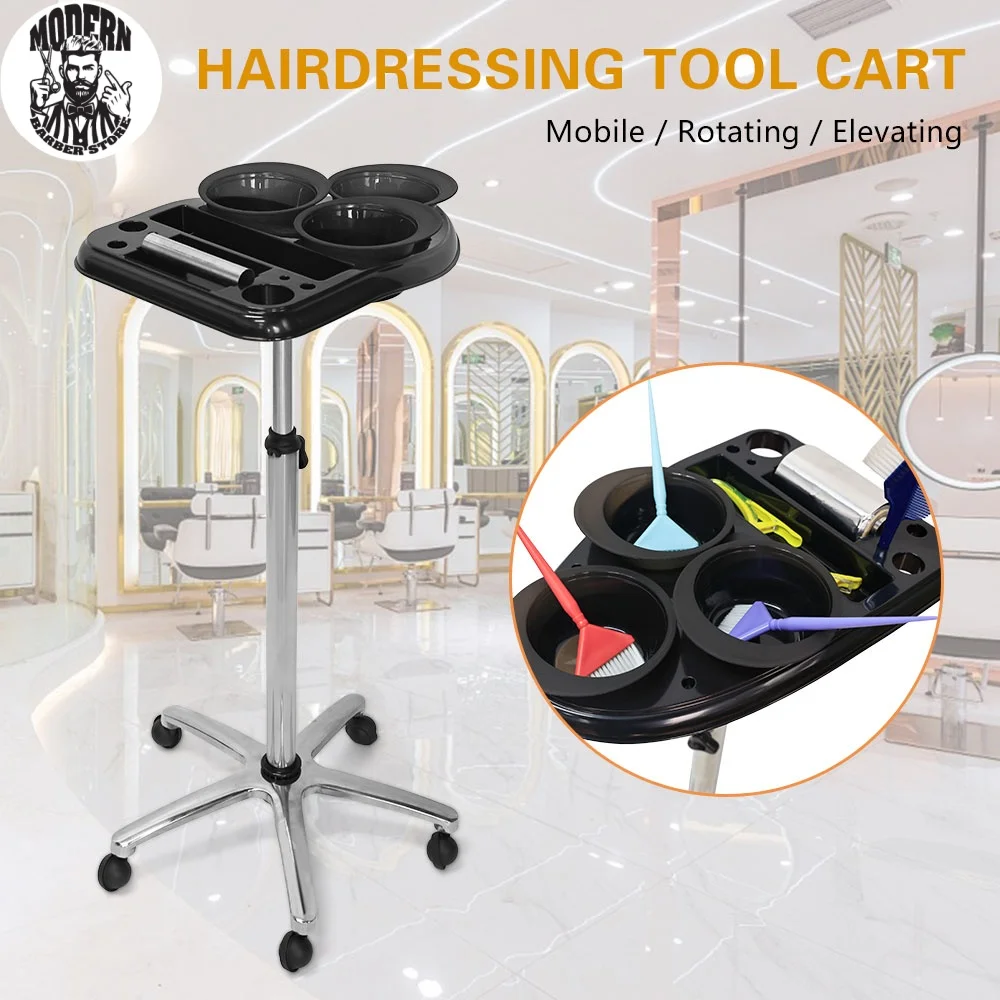 

Pro Hair Dye Car Barber Tool Hairdressing Stainless Steel with Tin Foil Machine Hot Dyeing Hair Cutting Tool Mobile Scalable Car