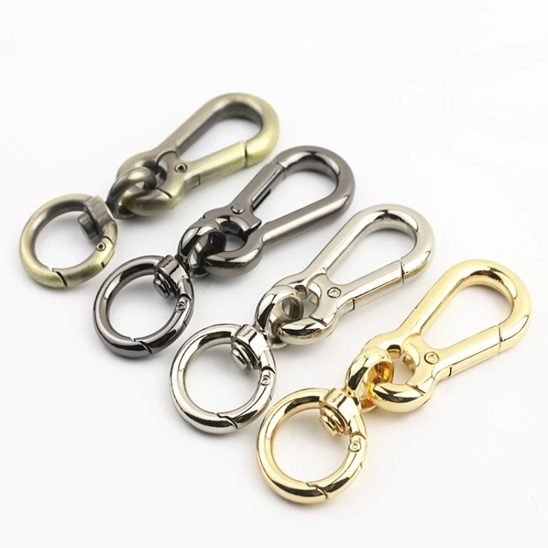 New Tail Ring Spring Hook Clasp Light Gold Key Ring Lobster Clasp Dog Clasp Connect Bag Hardware Accessories