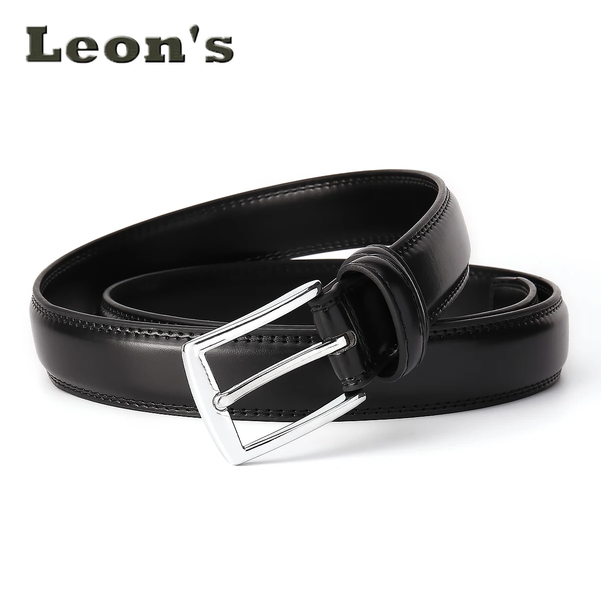 เข็มขัดผู้ชายธุรกิจแฟชั่น หัวเข็มขัดง่ามเดี่ยวทนทาน มีหลายสี เข็มขัดหนังซีรีส์สีเข้ม สวมใส่ทุกวัน