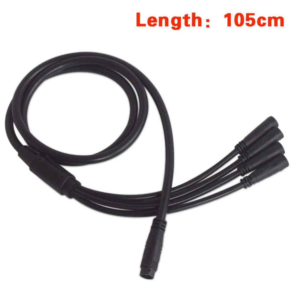 1 To 4 Harness Main Cable Waterproof Wire For Electric Bike Throttle LCD Brake Waterpoof Connector Throttle Display Brake Sensor