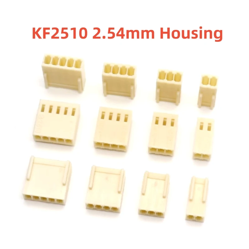 50pcs 2510-Y KF2510 2.54mm Connector Shell Plug HOUSING Plastic PITCH Female 2.54MM 2P/3P/4P/5P/6P/7P/8P/9P/10P/11P-20P for PCB