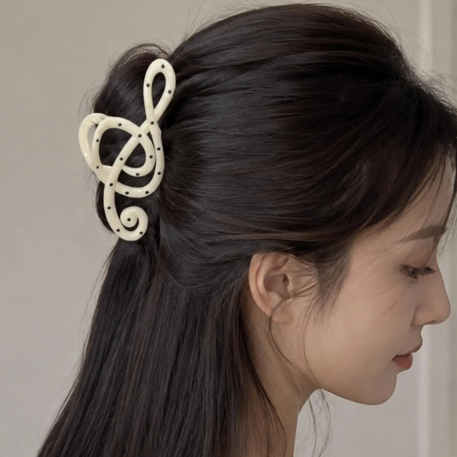 Creativity Musical Note Shape Hair Claw Clips Sweet Style Women Minimalist Shark Clip Headwear Hairpins Hair Accessories Gifts