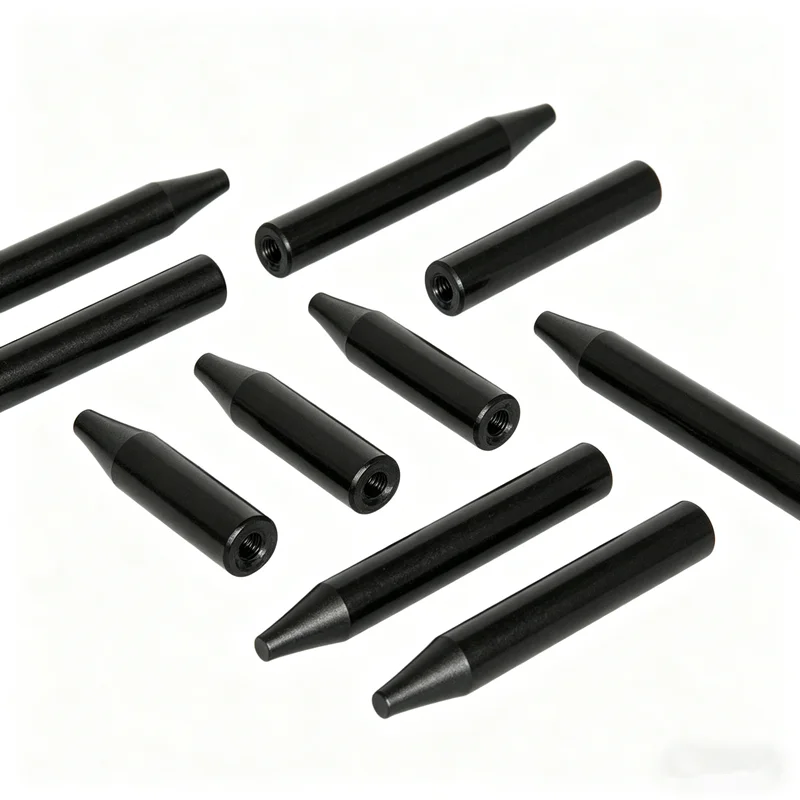 50PCS/pack  6x10 /15/20/25/30/35/40/45 /50mm Tip PCB Test Fixture Parts Board POM Pressure Rod Black