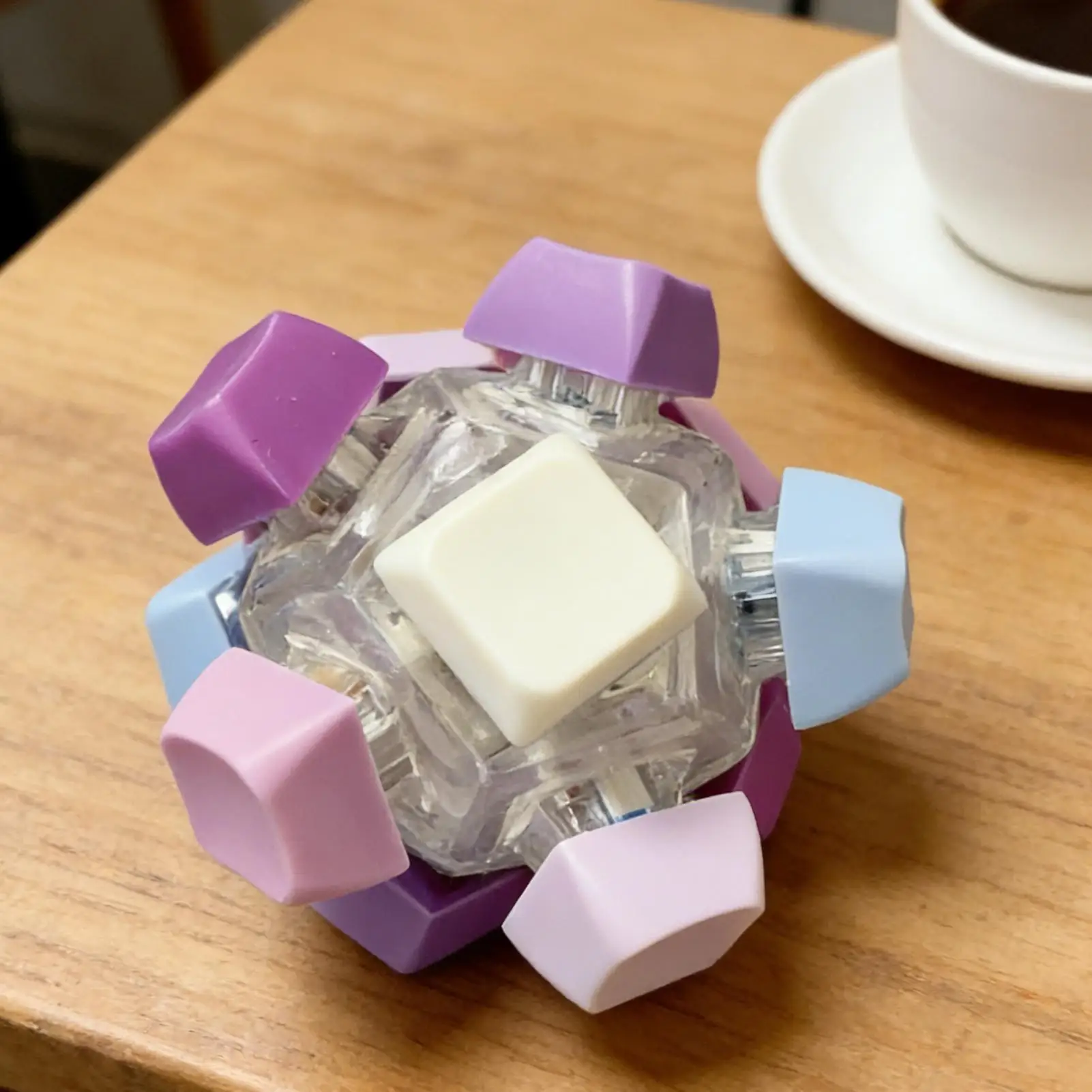 Brinquedo Fidget de Teclado com 12 Cores Iluminadas, Portátil, Botão de Pressão, Clicker de Dedo, Brinquedos Sensoriais Divertidos para Trabalho, Escola e Viagem