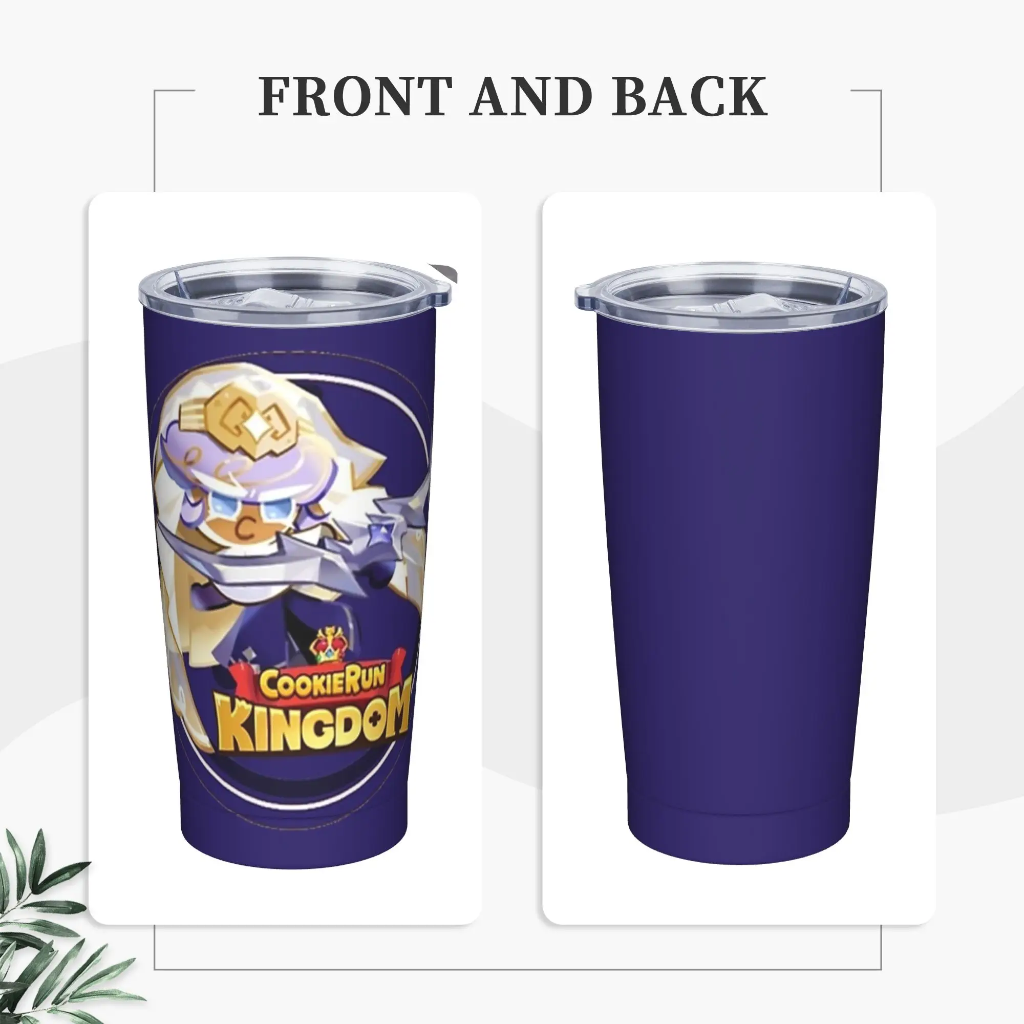 Cookies Run Kingdoms Pastrys Cookie Tumbler Vacuum Insulated  Coffee Cups Vacuum Flask Travel Outdoor Mugs Spill Proof, 20oz
