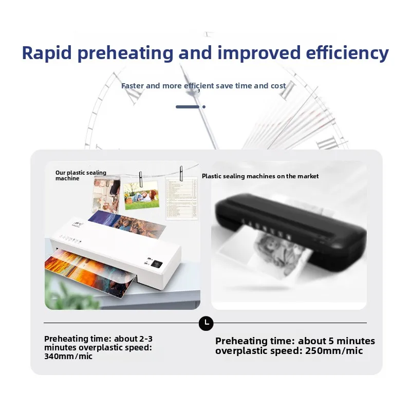 xx-SL266 Semi-Automatic Document Laminator Photo Laminating Machine Cross-Border Source Factory Film For Card Laminating