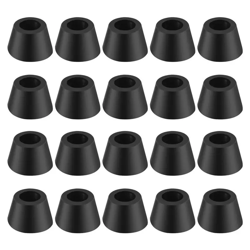 

A04G- 20 шт. черных резиновых заглушек для ножек мебели (для стульев, диванов, столов) диаметром 16 мм