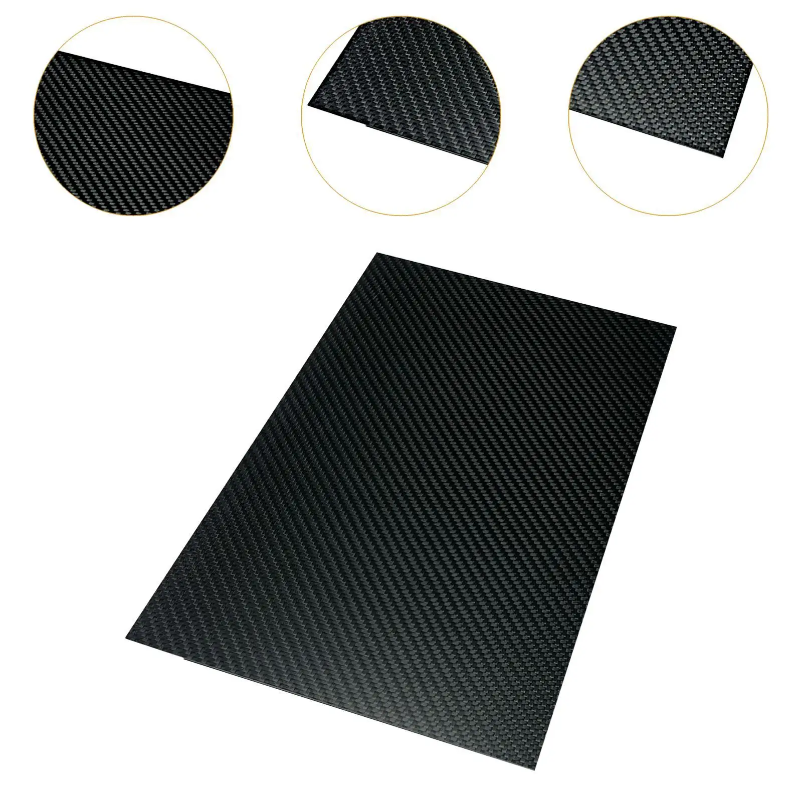 Kohlefaserplatte Kohlefaserplatte Panel Blatt Kratzfestigkeit DIY 3K Material für Modellflugzeuge RC Auto Quadcopter
