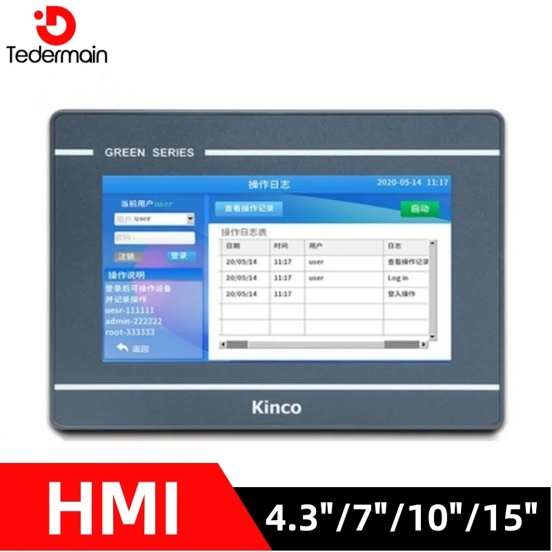 Kinco HMI Ekran Dotykowy Ethernet Host Nowy Interfejs Człowiek-Maszyna Ulepszenie GL043E GL070 GL070E GL100E GL150E 4.3''/7''/10''/15''