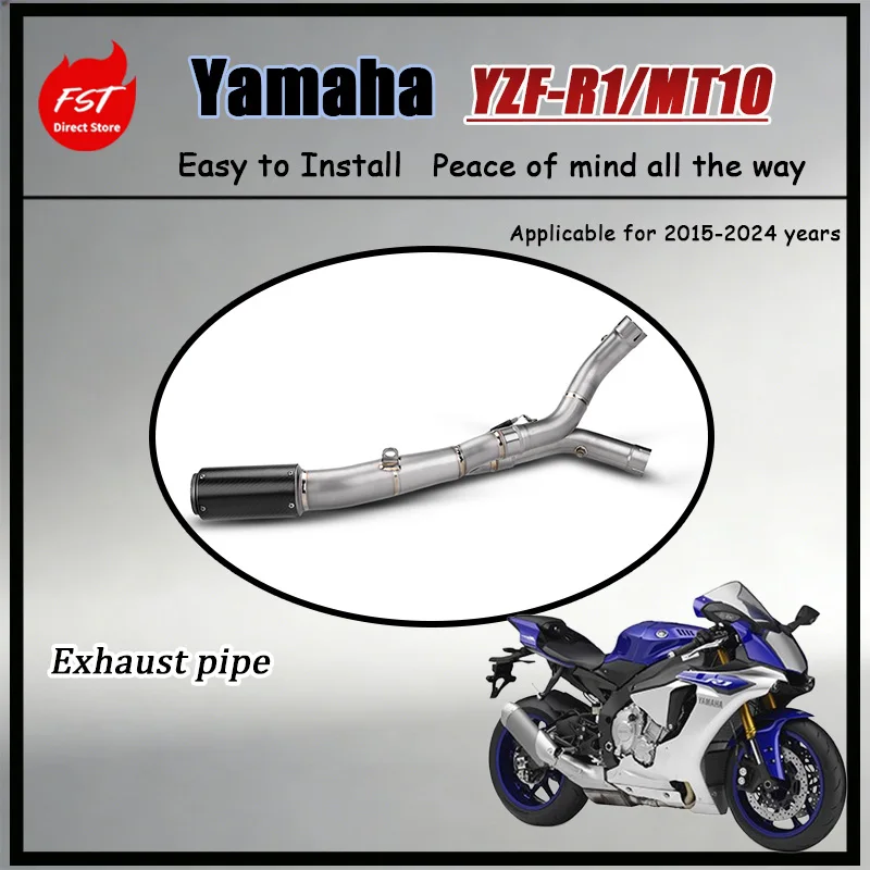 

For Yamaha R1 MT10 Titanium Exhaust Muffler SC Racing Look Direct Bolt-On No Fault Code High Quality Durable