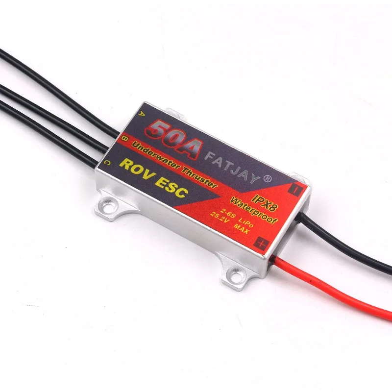 RC Hobby подводное подруливающее устройство 50A ESC 2-6S бесщеточный водонепроницаемый 7-24 В электронный регулятор скорости для радиоуправляемых лодок ROV RC Hobby подводное подруливающее устройство 50A ESC 2-6S бесщеточный водонепроницаемый 7-24 В электронный регулятор скорости для радиоуправляемых лодок ROV