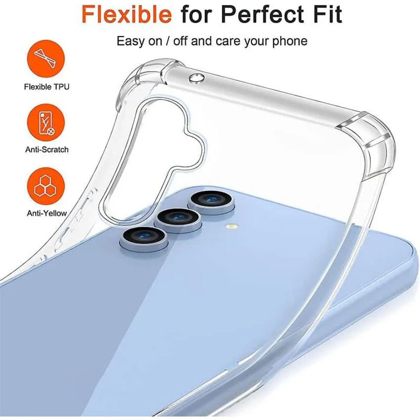 Shockproof Clear Silicone Soft Case For Huawei Y5 Y5P Y6 Y6P Y7 Y7A Y8P Y8S Y9 2018 Y9A P Smart 2019 2020 2021 Z TPU Phone Cover