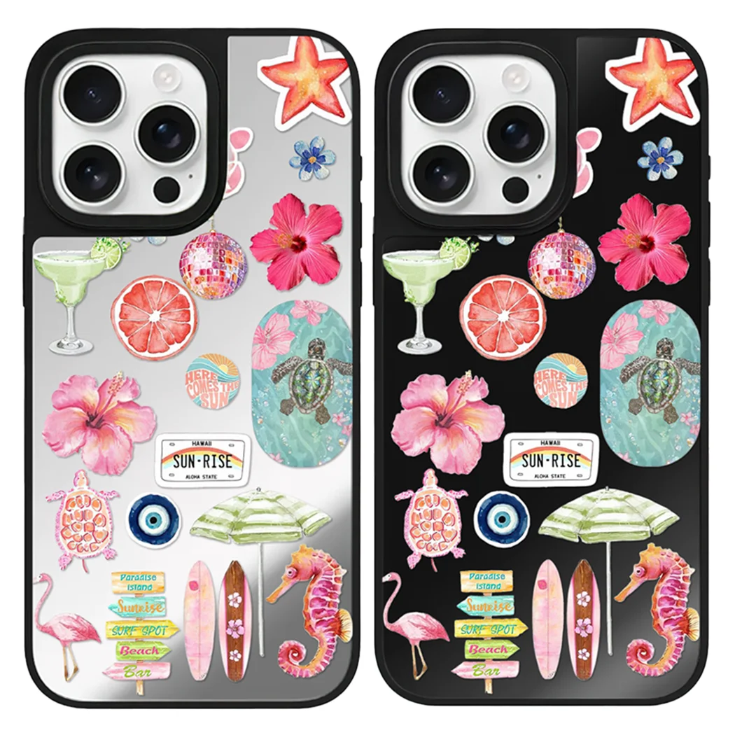 

Seahorse Mirror Surface Magnetic Phone Case Cover for IPhone 17 16 15 14 13 12 Pro Max Case for IPhone 17 Air