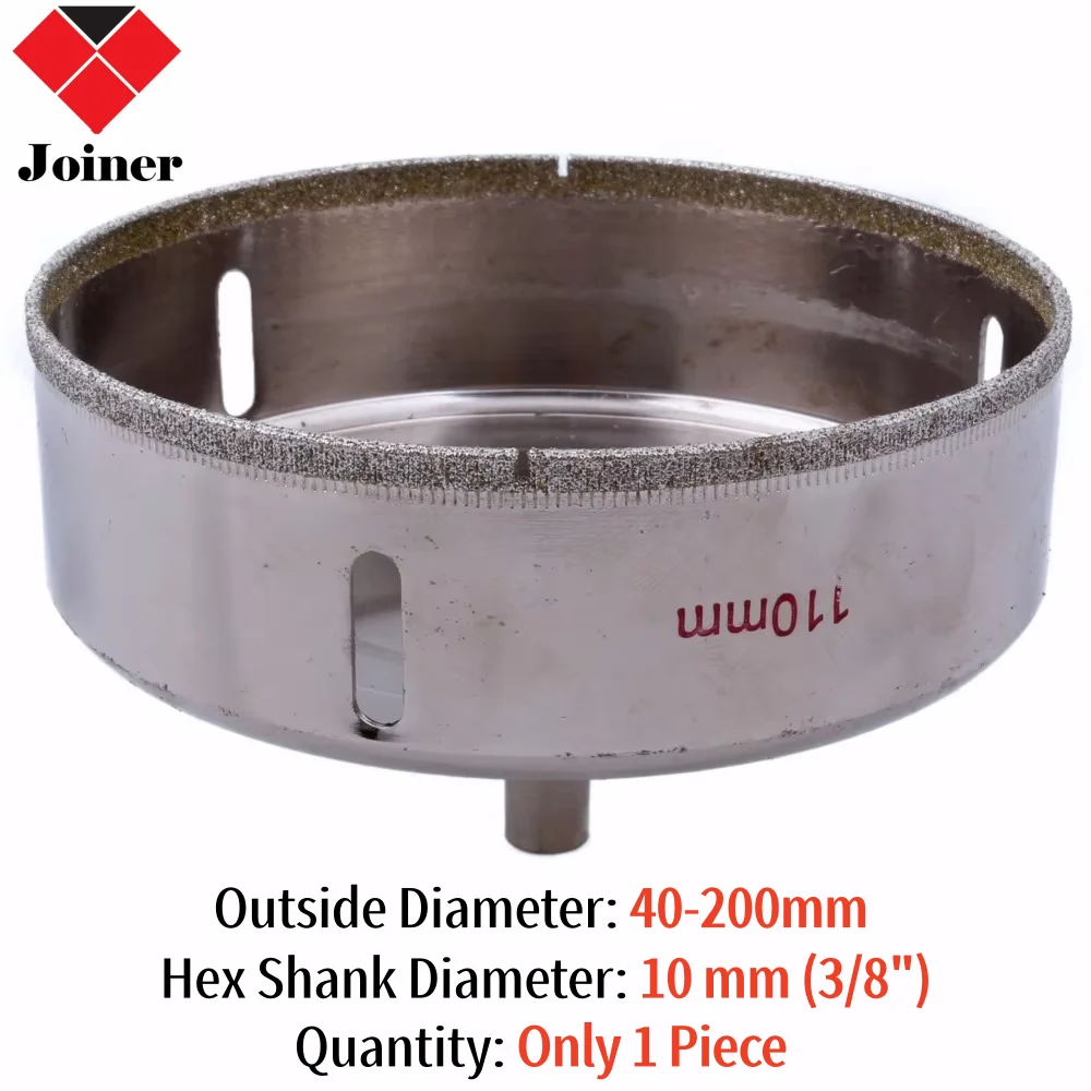40-200 mm Diamond Hole Saw Granite Drill Bit Coated Masonry Drilling Cutter Tools for Stone Marble Glass Ceramic Tile