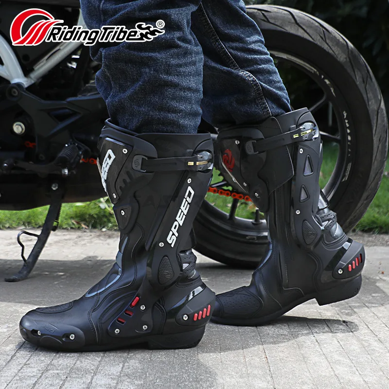 Motorcycle Protective Enduro Boots Gear shift Speed Long Shoes Motorcycle Racing Boot motorcyclist Motorbots biker boots