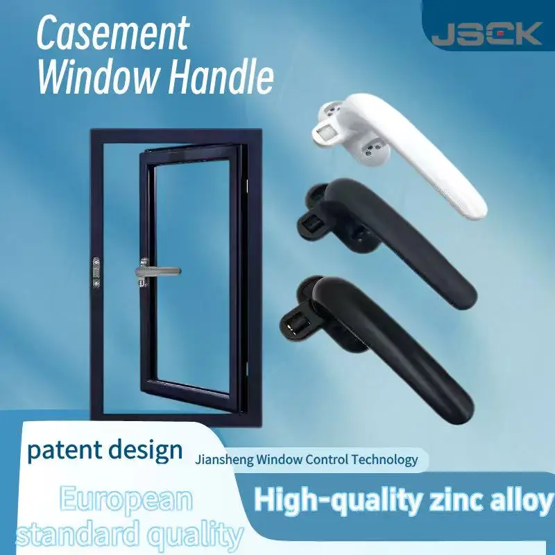 

7-образная оконная ручка из цинкового сплава — гладкое скользящее колесо, антикоррозийная, простая установка для окон Alu/UPVC