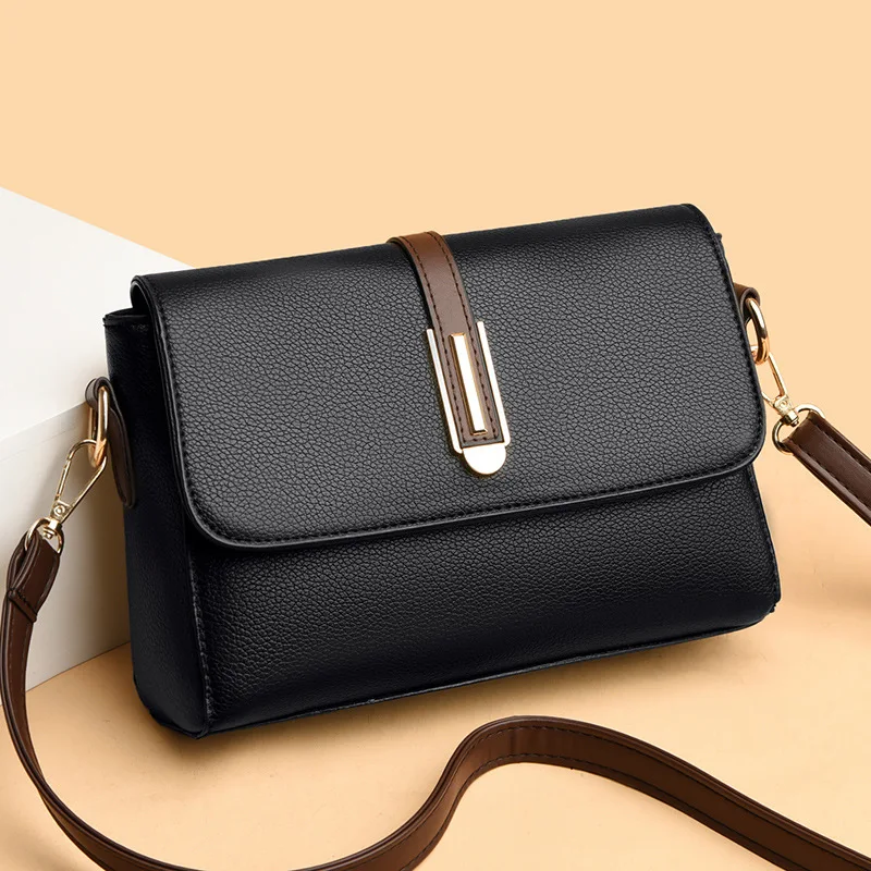 Small Square Bag for 2024 New Style Women's Shoulder Crossbody Bag Trendy High-end Feeling Middle-aged Mother Handbag