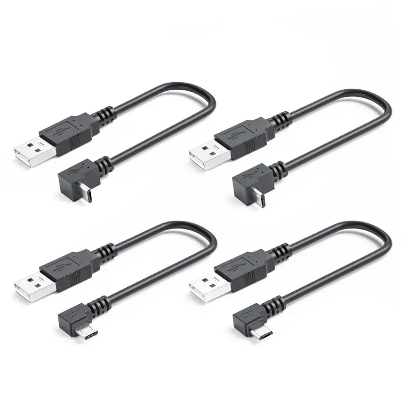 652F Upgrades Right Angled Charging Cord 5V 2A Power Delivery L Shaped Tiny USB Data Cable for Phones Tablets Electronics