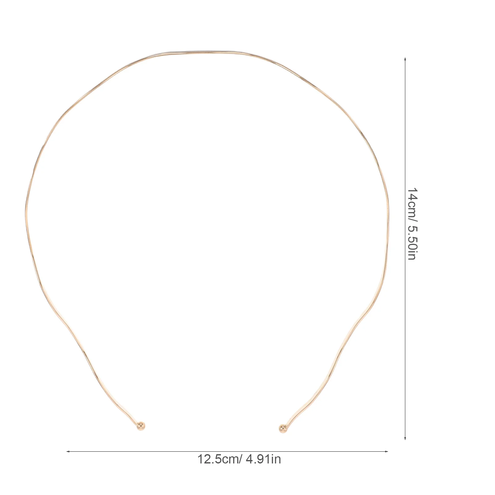 عصابة رأس معدنية مموجة رفيعة وبسيطة وأنيقة محمولة للنساء، شعر قصير، مناسبات رسمية، إكسسوارات شعر عصرية للفتيات #5