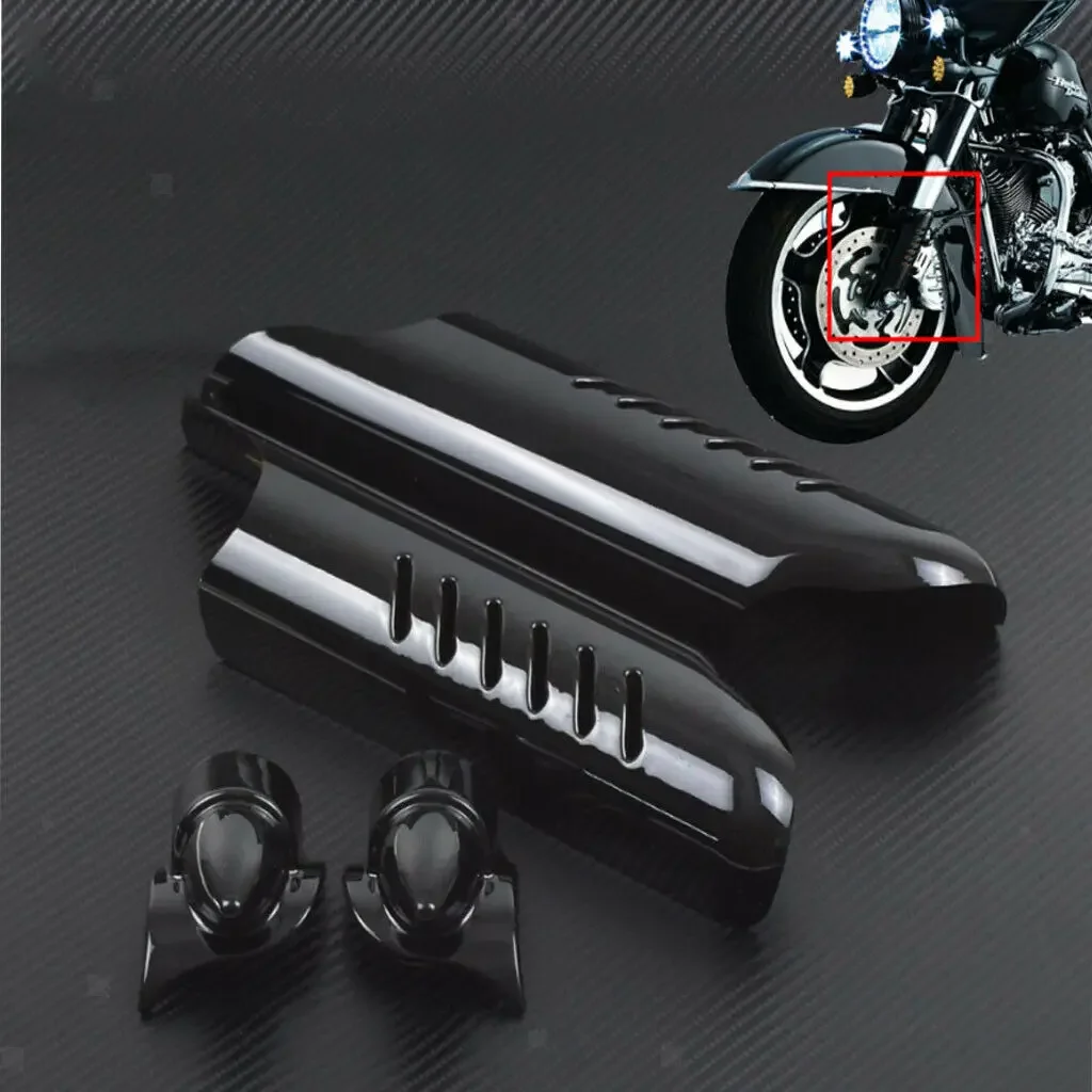 Motorcycle Lower Fork Leg Cover Guard Deflector Shield For Harley Touring Electra Street Tri Glide Road King Custom 2000-2013