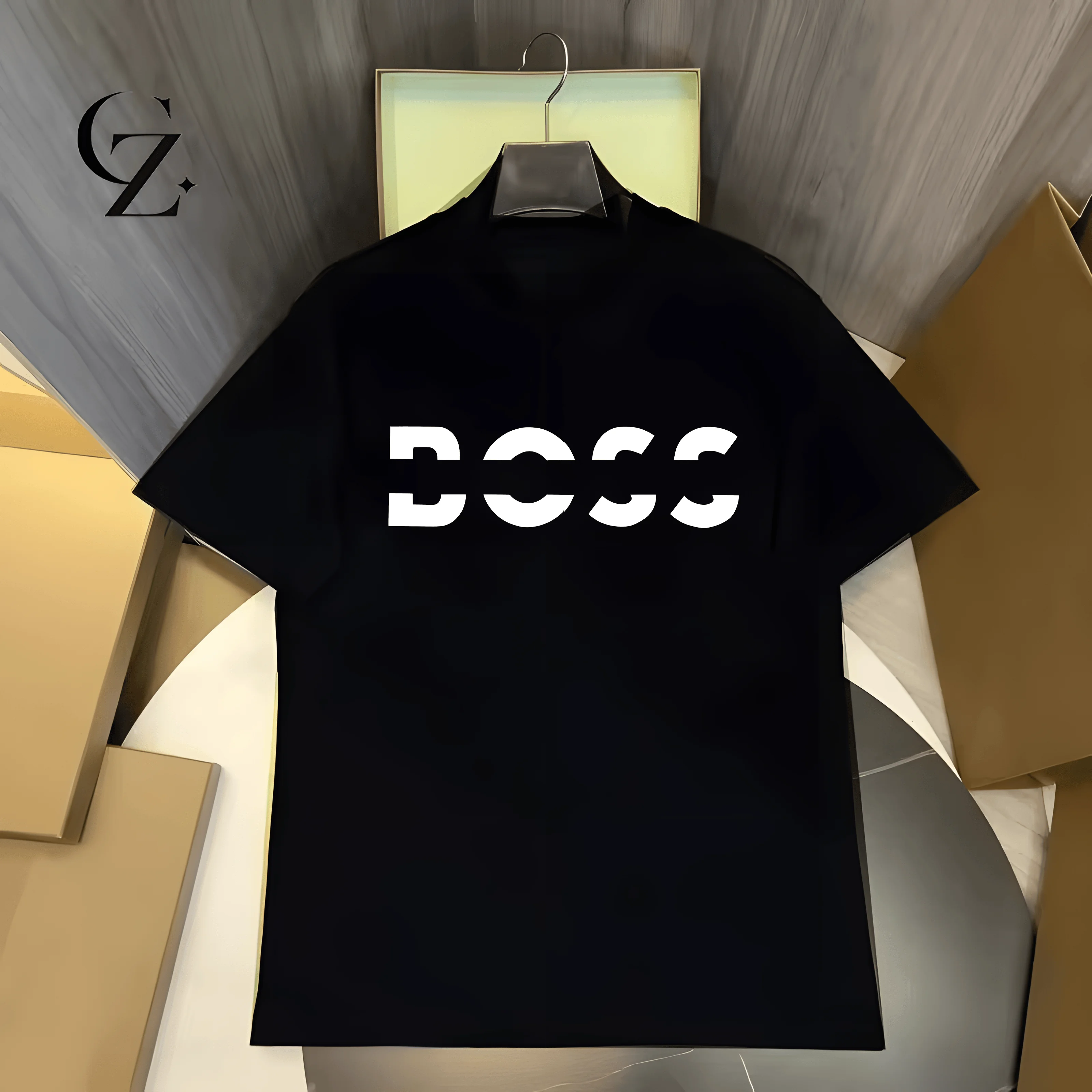 Camiseta de Marca de Alta Gama con Estampado de Letras para el Verano 2026, Top Casual de Algodón Oversize de Lujo para Hombre y Mujer