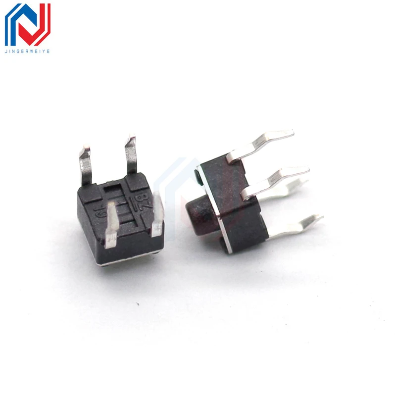 50pcs Size 4.5 X4.5mm Touch Switch 4.5*4.5*3.5-10mm Pin Vertical Micro Motion Button Micro Button PCB Panel Keypad Button Switch