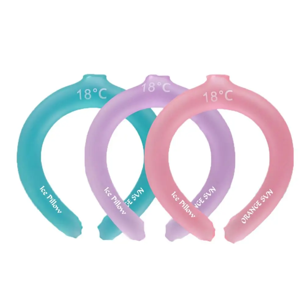 

Reusable Neck Cooling Tube Wearable 18 Degrees Natural Freezing Ice Pillow Body Cooling Preventing Heatstroke Neck Cooling Ring