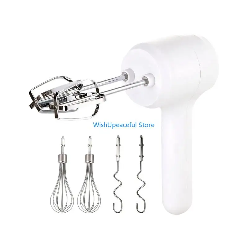 34YA Rechargeable Hand Beater with 6 Accessories for Eggs, Cream and Everyday Baking Tasks in Family Cooking and Batter Use
