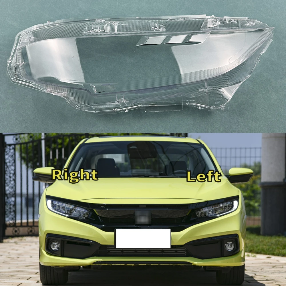 

For Honda Civic 2016~2021 High LED Transparent Headlamp Shell Lampmask Lamp Shade Headlight Cover Replace The Original Lampshade