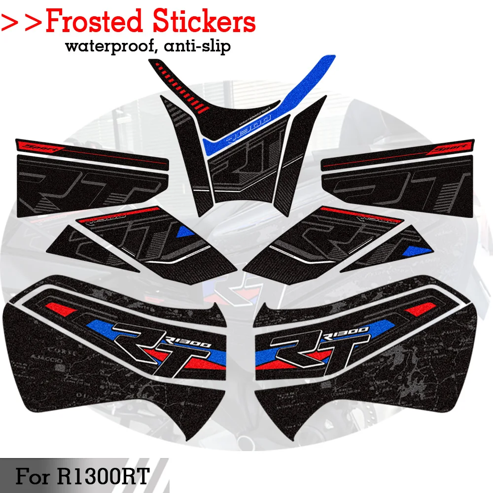 Frosted Stickers Side Box Fuel Tank Decals Trunk Luggage Stickers Protective Compatible with  R1300RT R 1300 RT R1300 Motorcycle