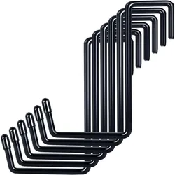 Larg 2/3/4/6/9 PCS Garage Hooks Heavy Duty Large S-Hooks No Drilling Required Ladder Bicycle Rafter Hanger Garden Organizer Tool