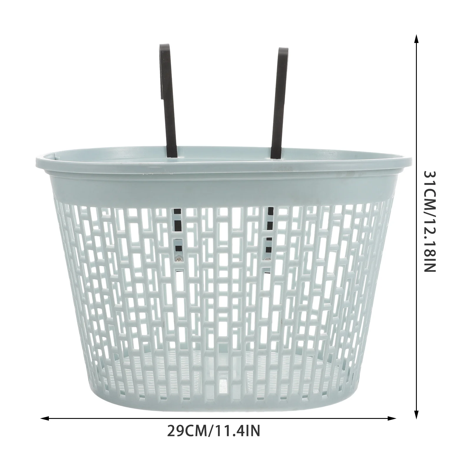 Sturdy Plastic Bike Handlebar Front Basket Thickened Bicycle Basket Large Capacity for Adults Mountain Bike Scooter Decor