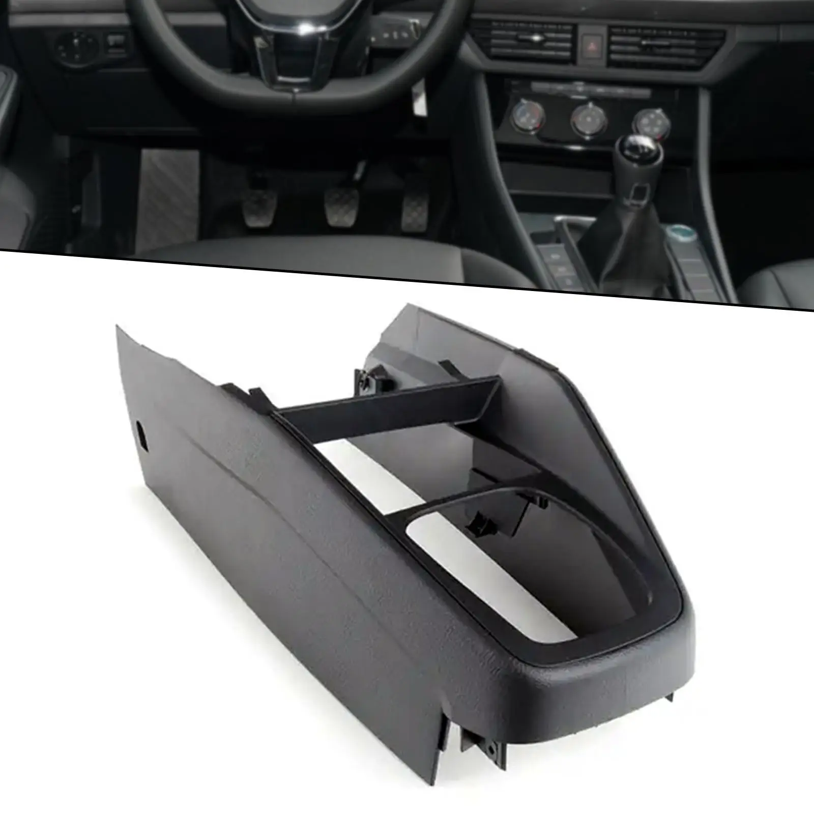 Plastic Center Console Tunnel Trim Replace for VW Golf Jetta Bora MK4 1998-2004, Console Trim Armrest Box DIY Accessory Upgrade