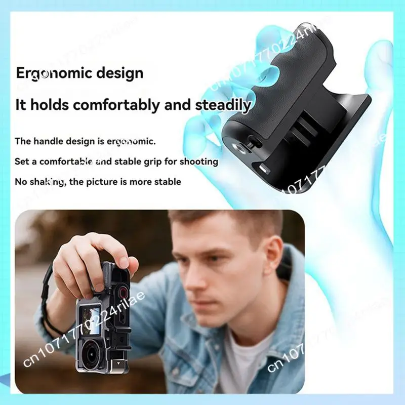 A17Z For Insta360 Ace Pro 2 Street Photography Handle Component Wireless Control Side Handle For Action/Gopro 13 Cameras