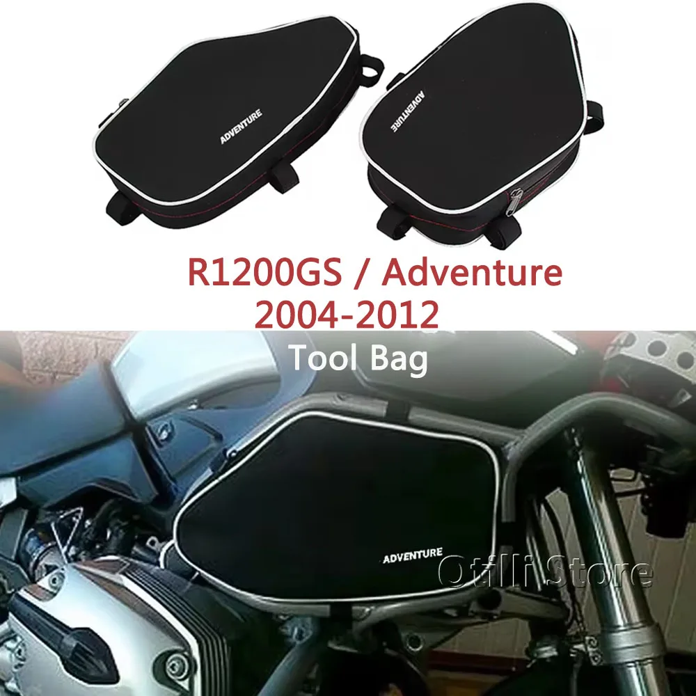 

Motorcycle Frame Side Pockets Waterproof Bag Travel Repair Tool Bags For BMW R1200 GS ADV R1200GS Adventure r1200gs 2004-2012