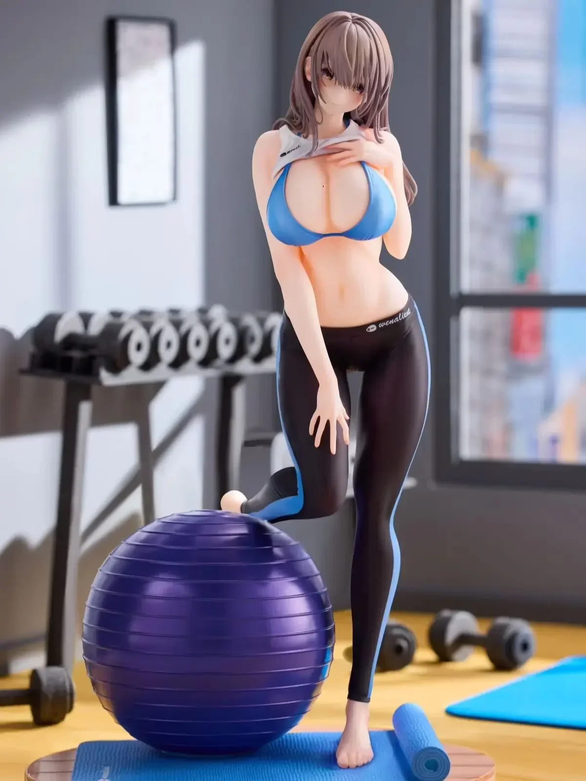 

100% Original New 28cm Momoroser Yoga Exercise Girl Aoi PVC Action Figure Sexy Girls Model Collection of Toys and Gifts