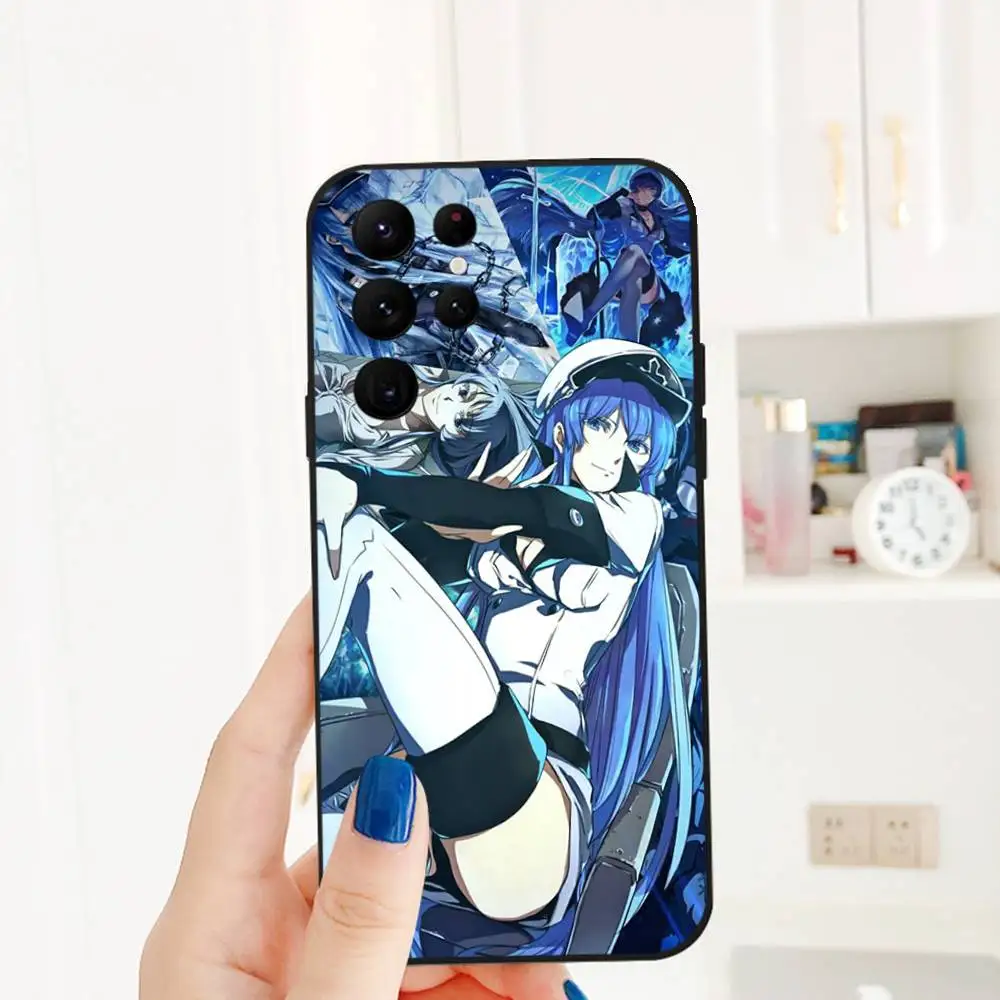 เคสโทรศัพท์ A-Akame Ga Kill E-Esdeath สำหรับโทรศัพท์ซีรีส์ S รุ่น S20 S21 S22 S23 S24 FE Plus Ultra วัสดุ TPU นุ่ม สัมผัสนุ่มสบายผิว