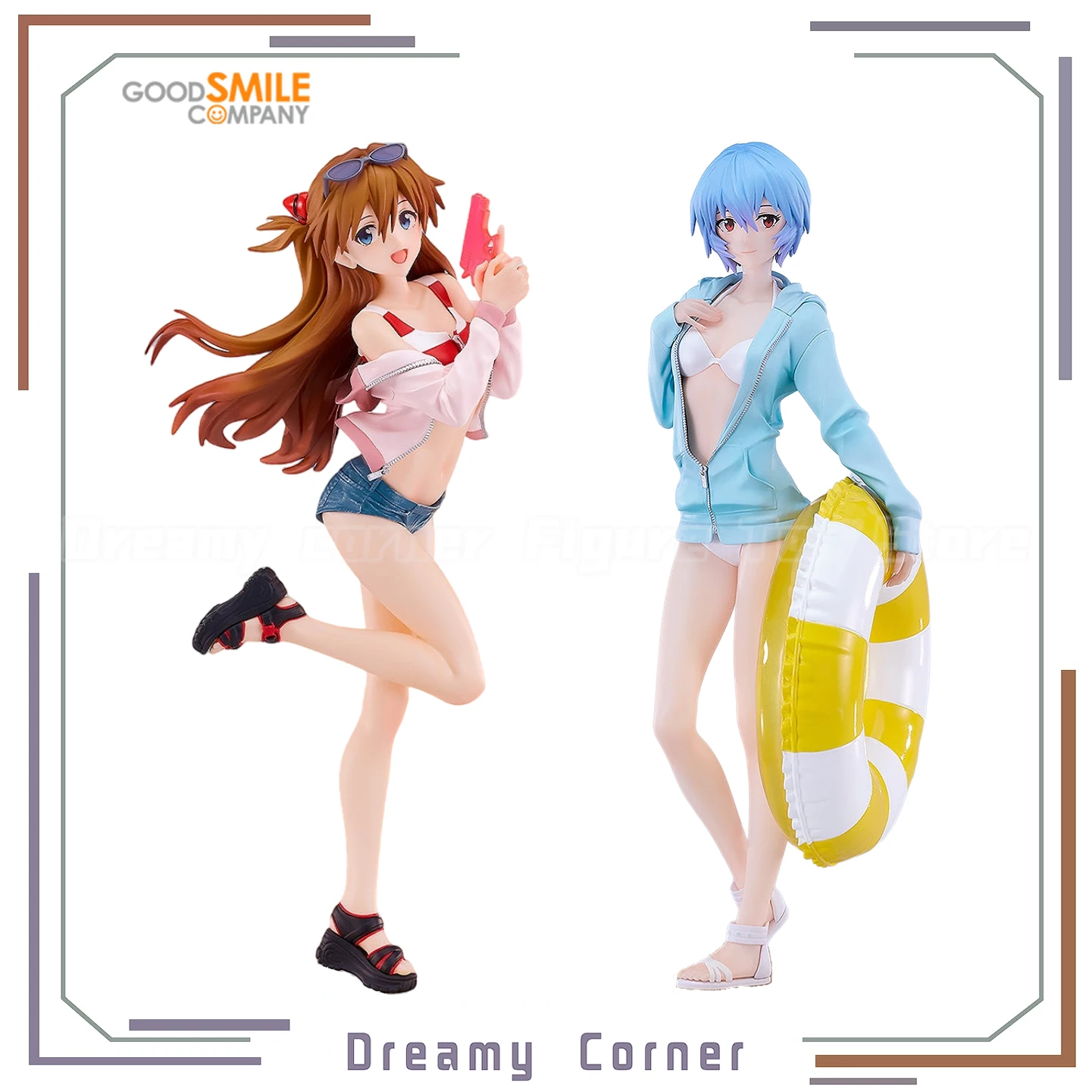 

【В наличии】Оригинальный GSC PUP EVA Soryu Asuka Langley REI AYANAMI BEACH QUEENS L Размер Фигурка Коллекция Орнамент Игрушка