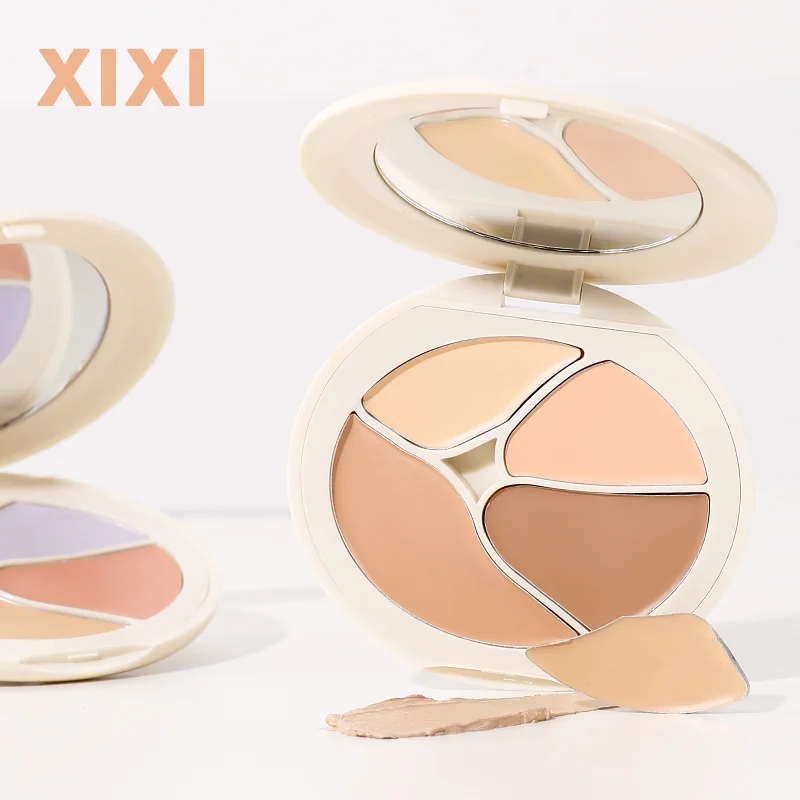 คอนซีลเลอร์สี่สี Facial Coverage Dark Eye Circles Matte Highlight ผิวกระจ่างใสแม้สีผิว Face Moisturizing Cream