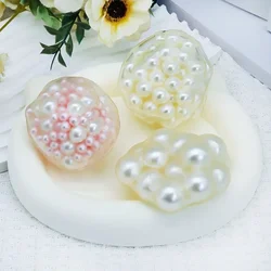 Stress Relief Squeeze Pearl Balls Stress Ball Fidget Toy Glazed Beads Vent Ball Pearl Balls Party Kids Fidgeting Girl Baby Toy