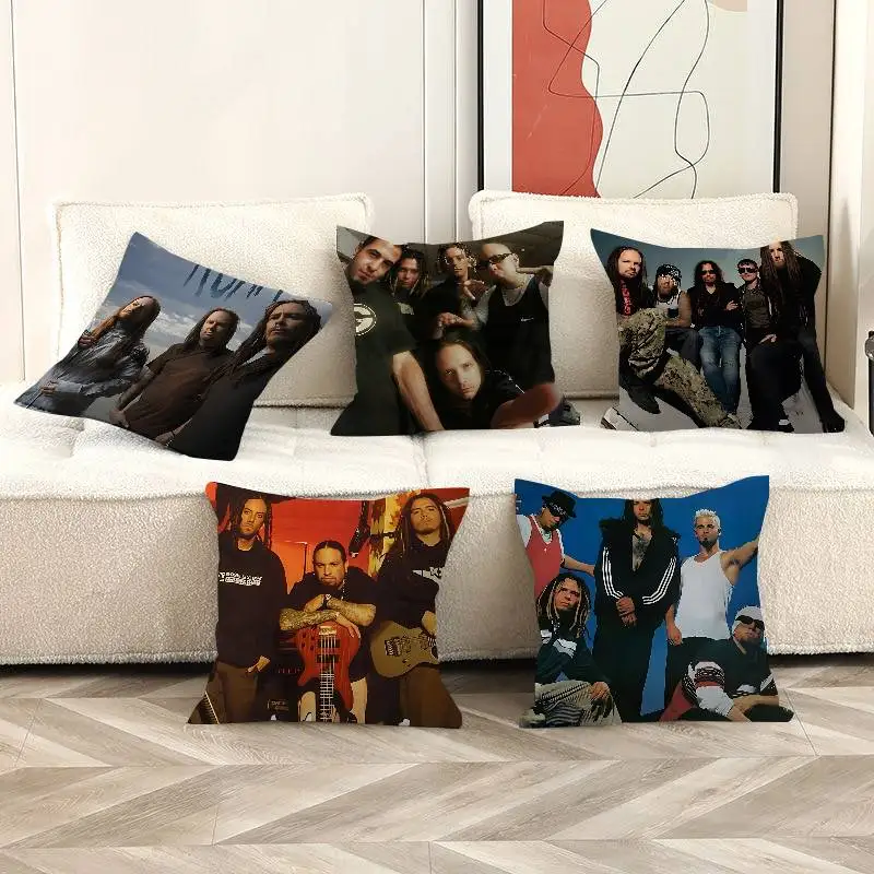 Merch Band K-Korn Personalized Pillow Cover Kids Bedroom Wild Party Decor Pillowcase kid Birthday shower Gift