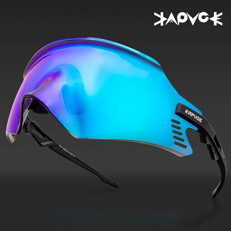 Outdoor Sports Men Women Photochromic Sunglasses Road Mountain Bicycle Cycling Glasses UV400 Protection Goggles Glasses 1 Lens