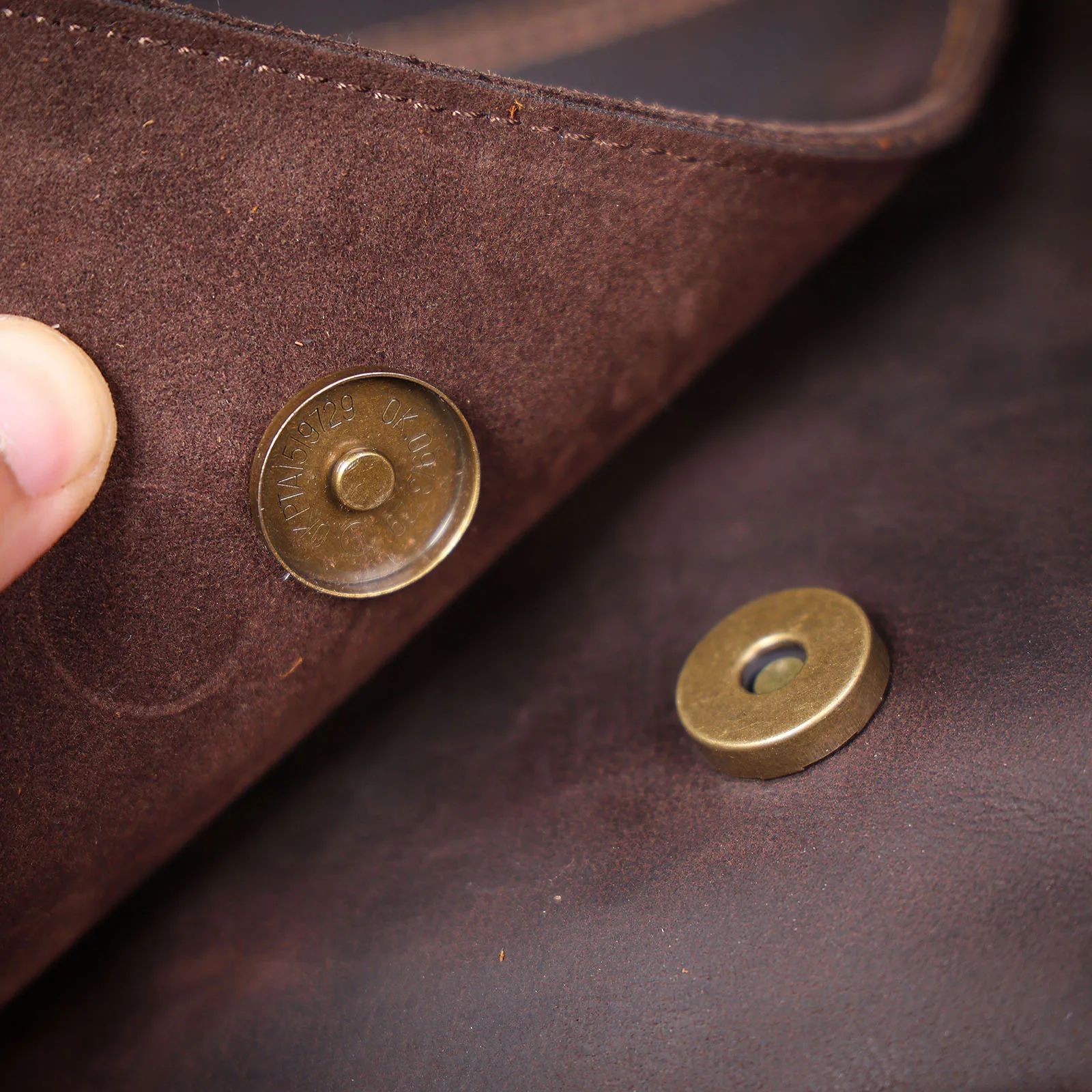 Vintage Herren-Aktentasche aus echtem Leder, 15-Zoll-Laptoptasche, Messenger-Taschen für Arbeit und Business, Crazy Horse Rindsleder-Handtasche für Männer, La – Detail 29