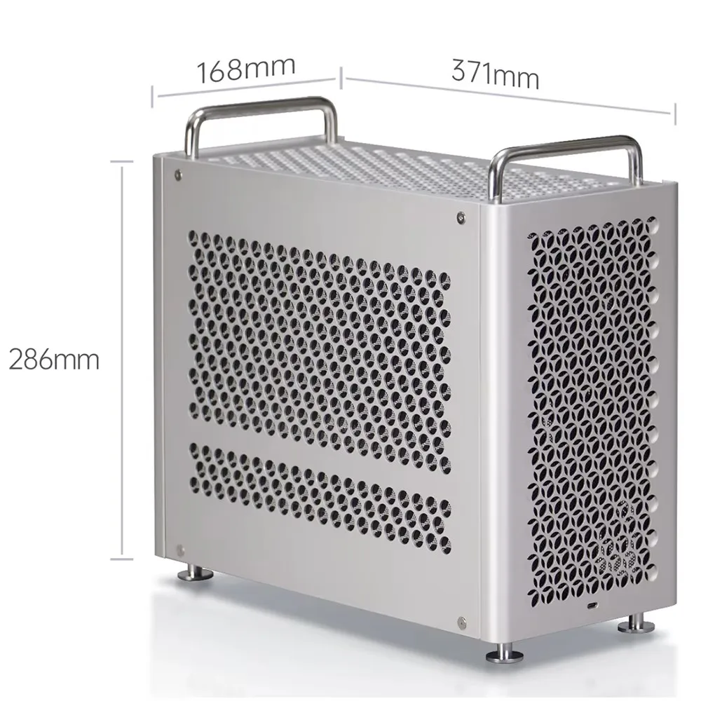 B2Pro Micro ATX Case Full Aluminum Matx Desktop Chassis Computer Fits Matx/Atx/Sfx Power Supply &240 Water Cooling