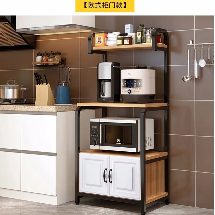 Support de cuisine support de four à micro-ondes du sol au plafond stockage de condiments multicouche utilitaire multifonctionnel