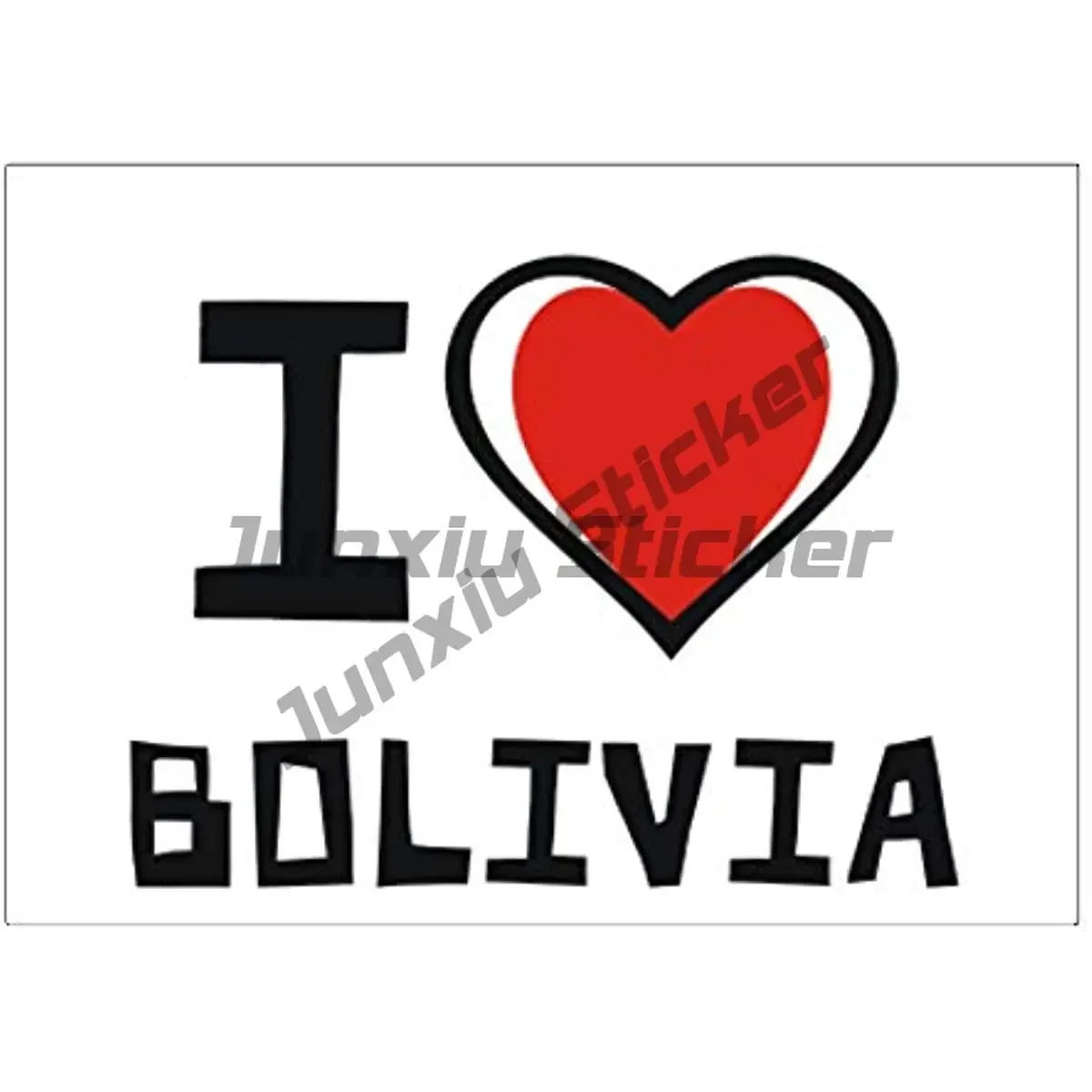 

I Love Bolivian Bolivia Flag Stickers Cute Car Sticker Vinyl Waterproof Sunscreen Stickers Decal Decor